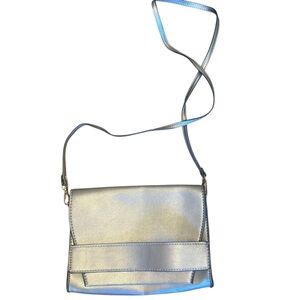 Silver Crossbody Bag Silver Clutch Like New!